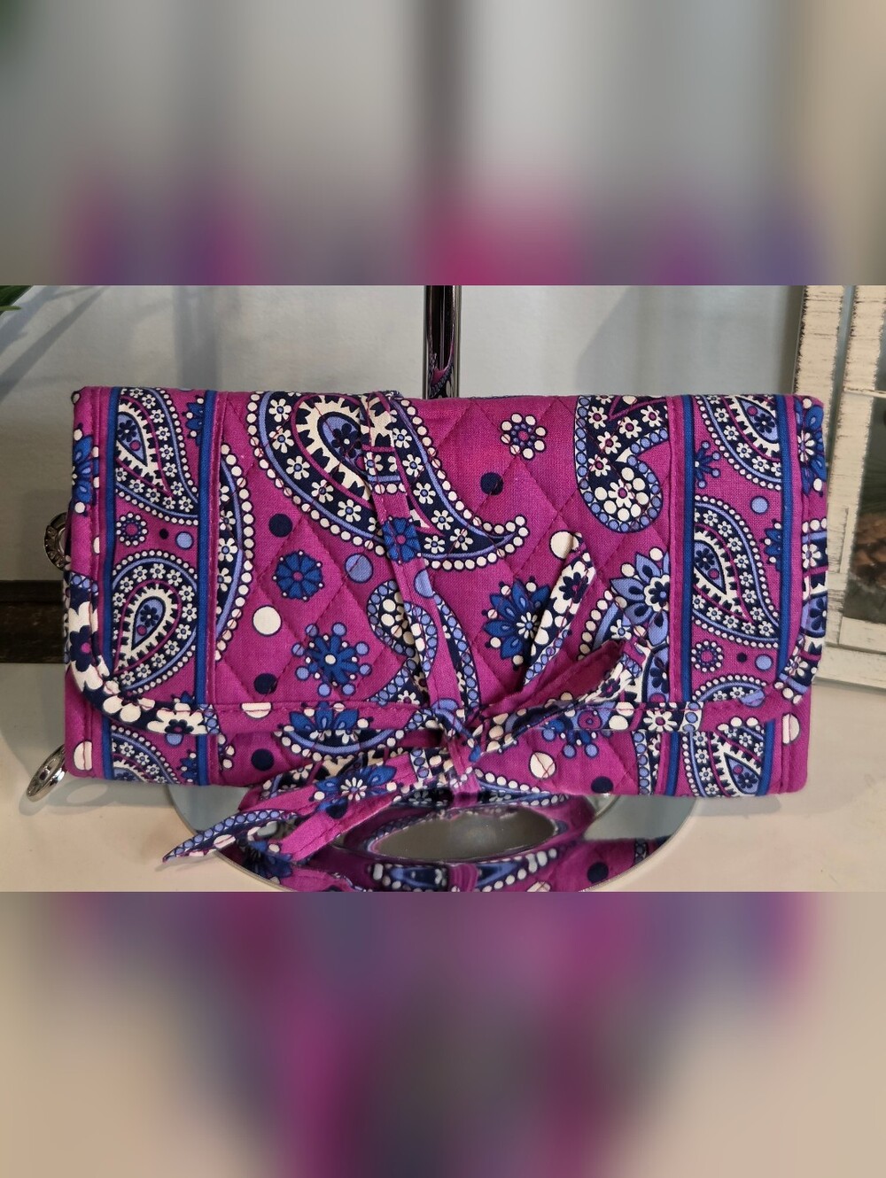 Vera Bradley Boysenberry Travel Jewelry Bag